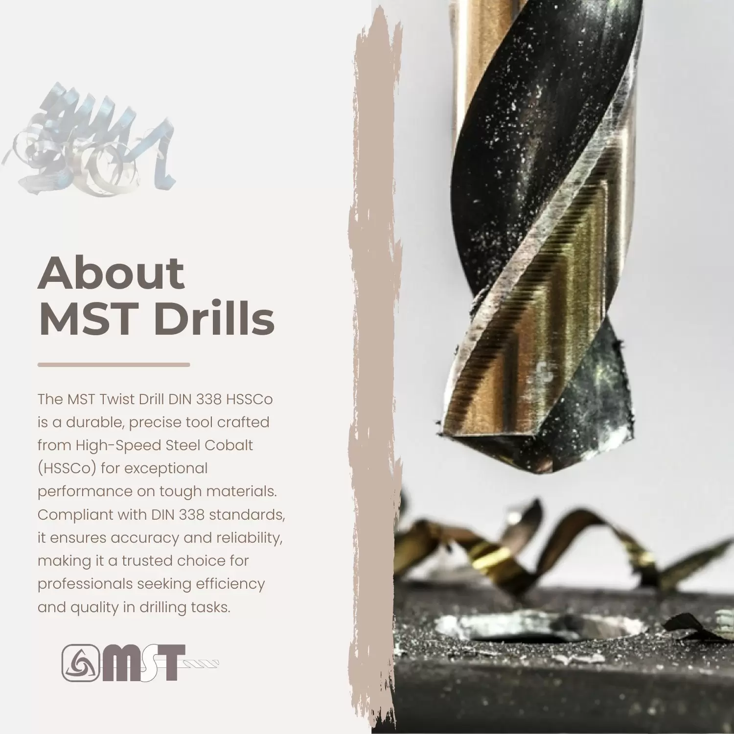 Twist Drill 0.70mm DIN 338 HSSCo (MST)