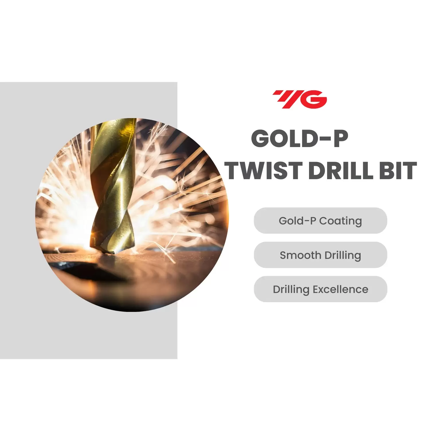 Twist Drill 3.80 mm DIN 338 HSS GOLD-P Coated (YG-1)