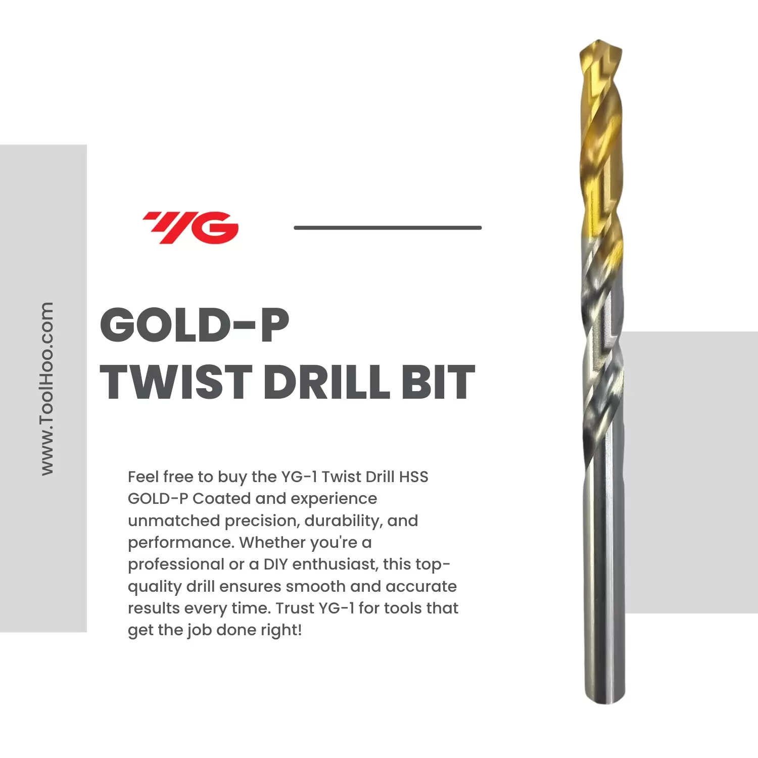 Twist Drill 3.40 mm DIN 338 HSS GOLD-P Coated (YG-1)